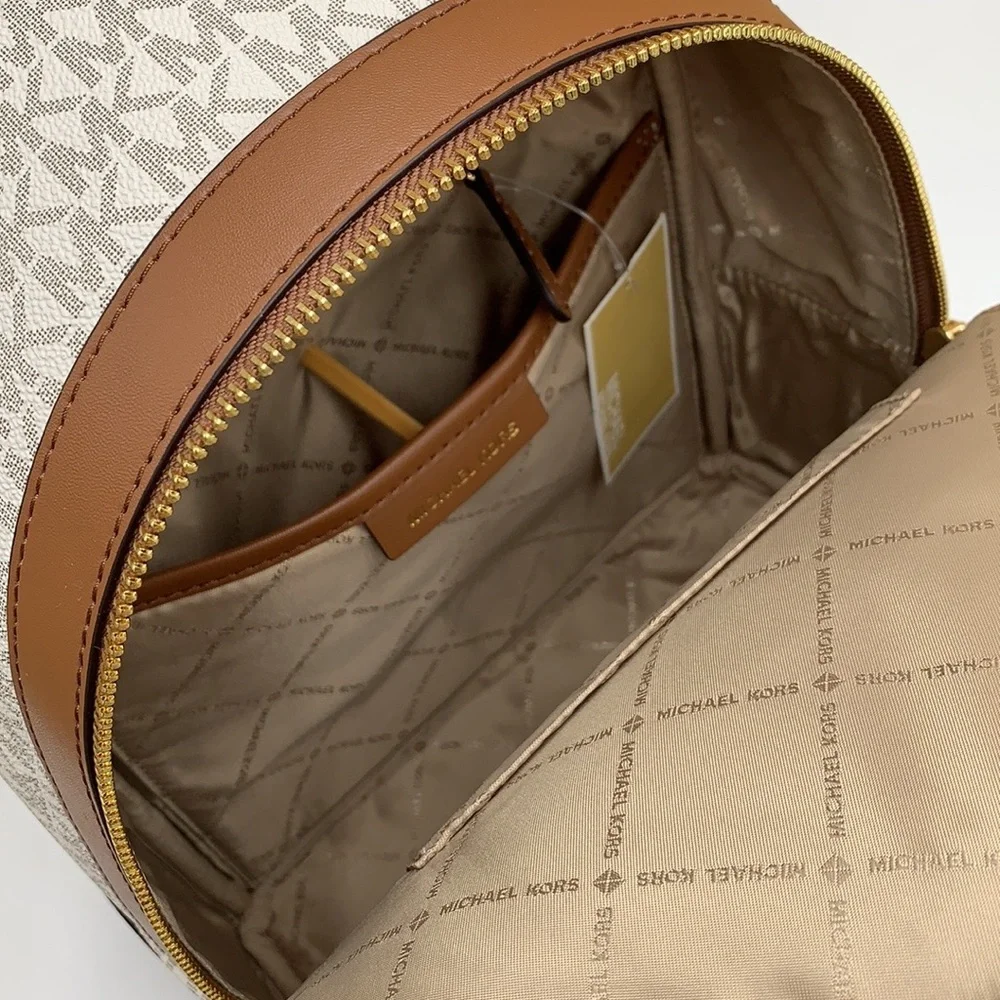 MICHAEL KORS Kenly Medium Backpack Signature Vanilla Bag
